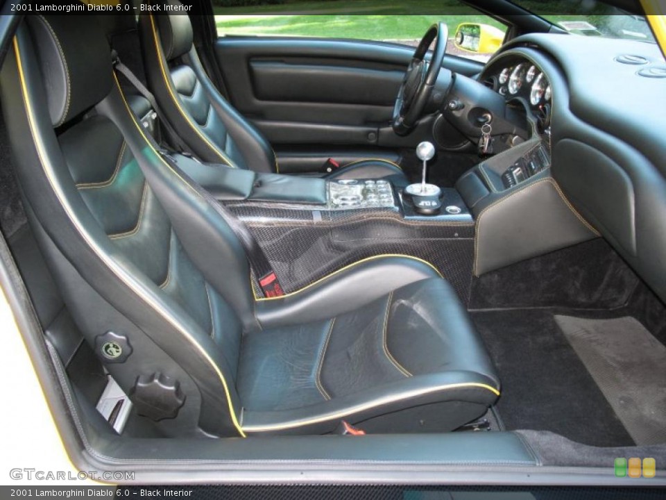 Black Interior Photo for the 2001 Lamborghini Diablo 6.0 #43307295