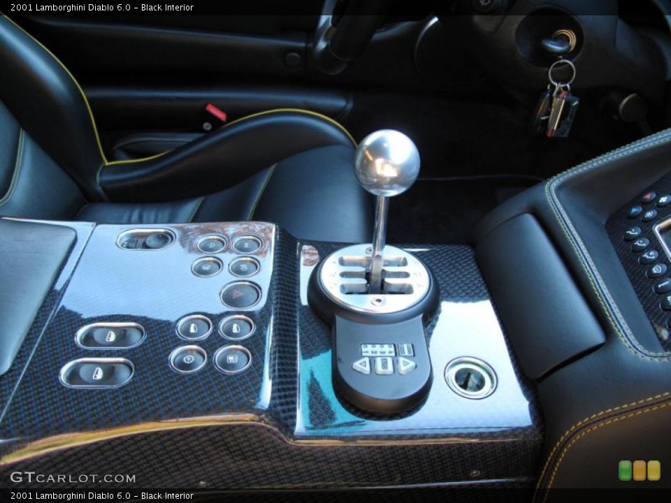 Black Interior Controls for the 2001 Lamborghini Diablo 6.0 #43307355