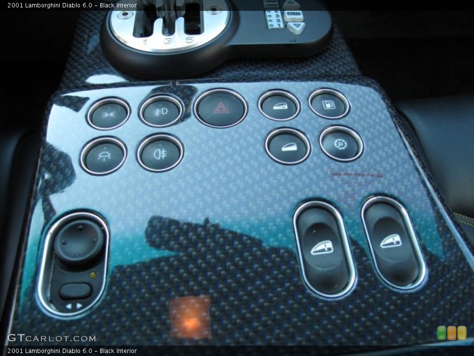 Black Interior Controls for the 2001 Lamborghini Diablo 6.0 #43307423