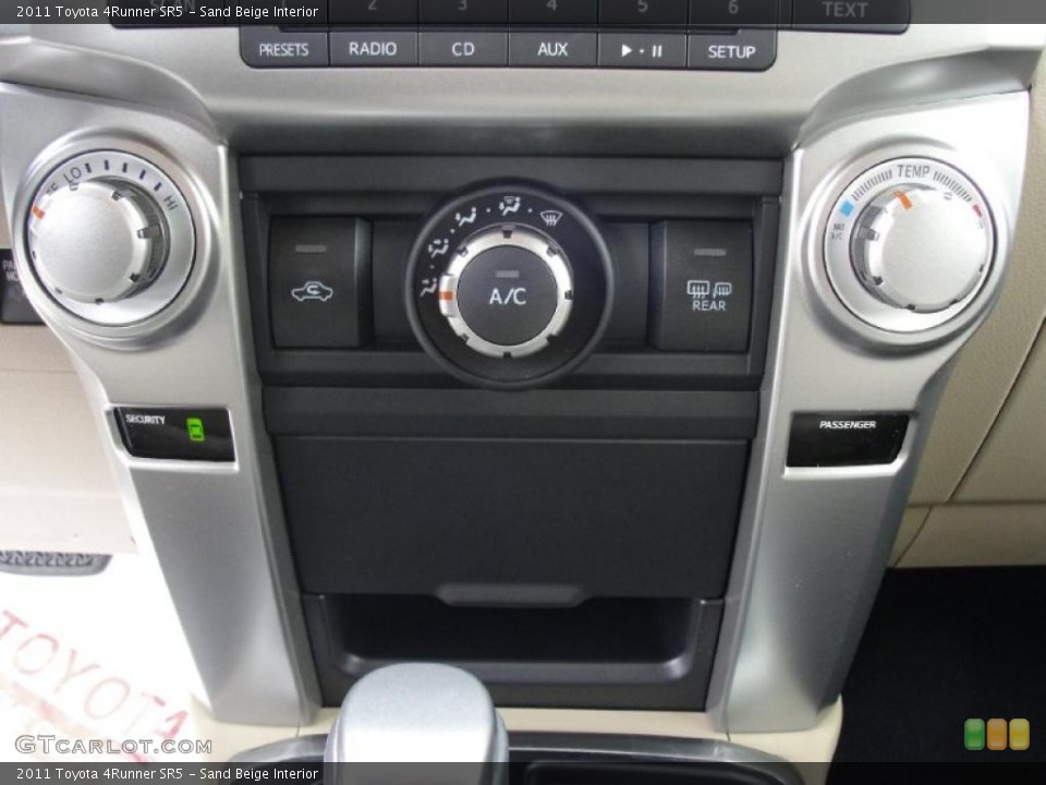Sand Beige Interior Controls for the 2011 Toyota 4Runner SR5 #43308611