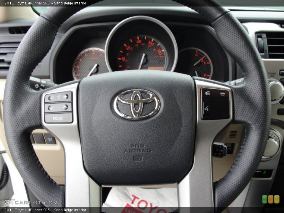 Sand Beige Interior Steering Wheel for the 2011 Toyota 4Runner SR5 #43308671