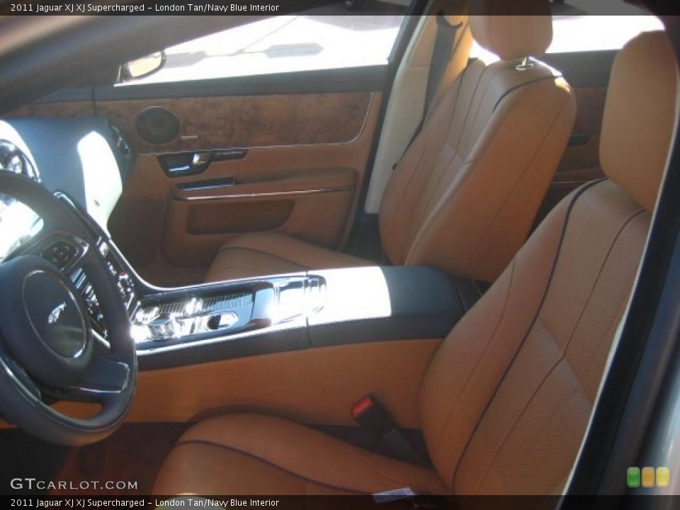 London Tan/Navy Blue Interior Photo for the 2011 Jaguar XJ XJ Supercharged #43309031