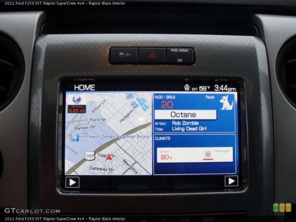 Raptor Black Interior Navigation for the 2011 Ford F150 SVT Raptor SuperCrew 4x4 #43309947