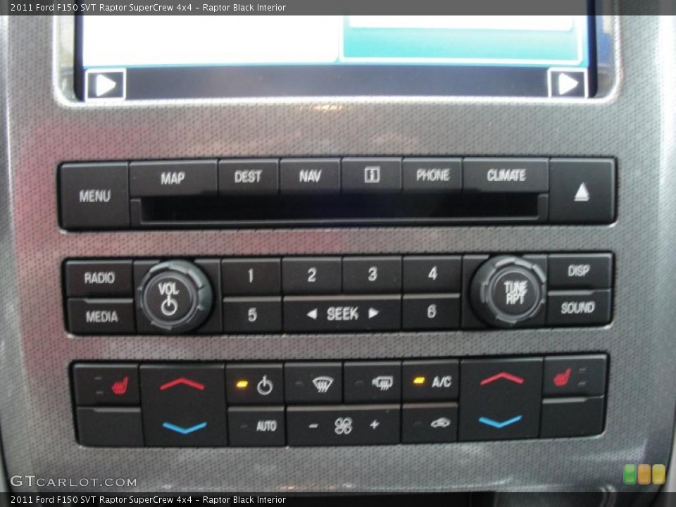 Raptor Black Interior Controls for the 2011 Ford F150 SVT Raptor SuperCrew 4x4 #43309963