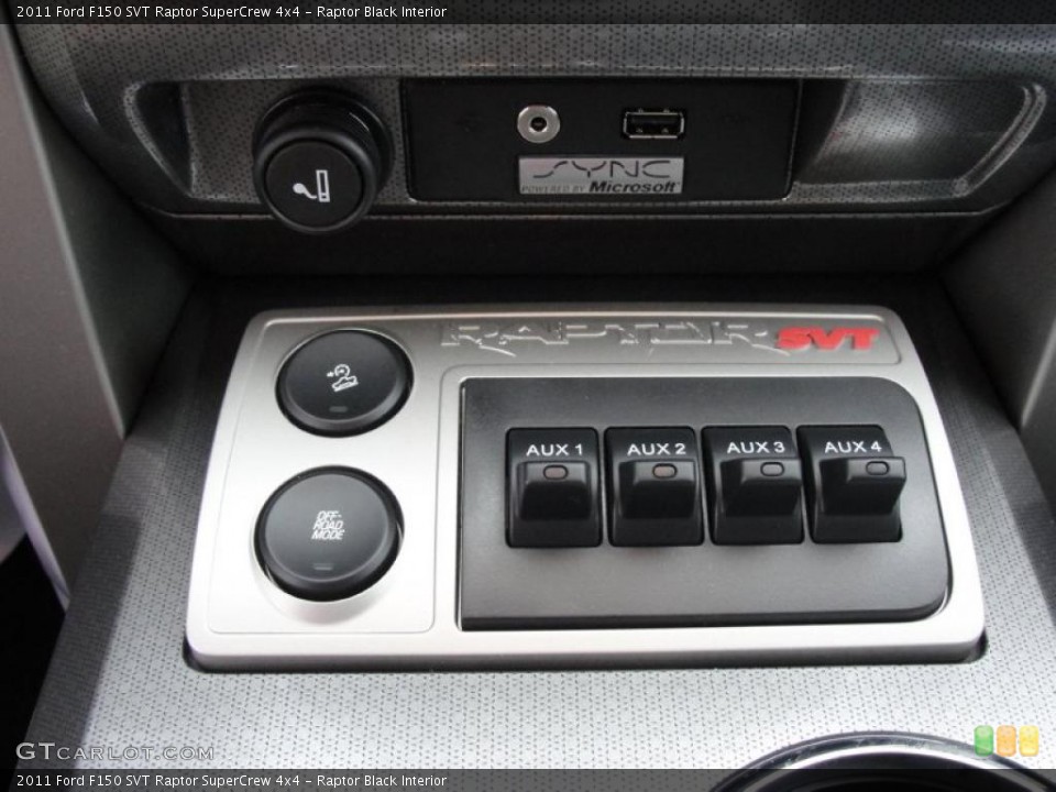 Raptor Black Interior Controls for the 2011 Ford F150 SVT Raptor SuperCrew 4x4 #43309995