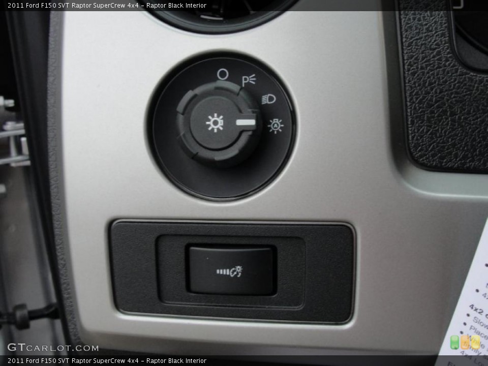 Raptor Black Interior Controls for the 2011 Ford F150 SVT Raptor SuperCrew 4x4 #43310079