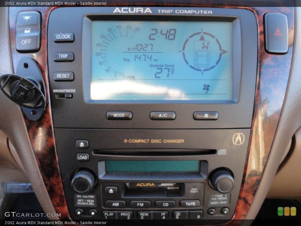 Saddle Interior Controls for the 2002 Acura MDX  #43315531