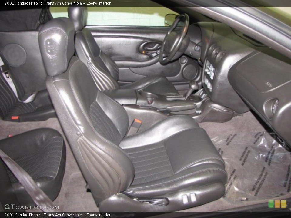 Ebony Interior Photo for the 2001 Pontiac Firebird Trans Am Convertible #43317712