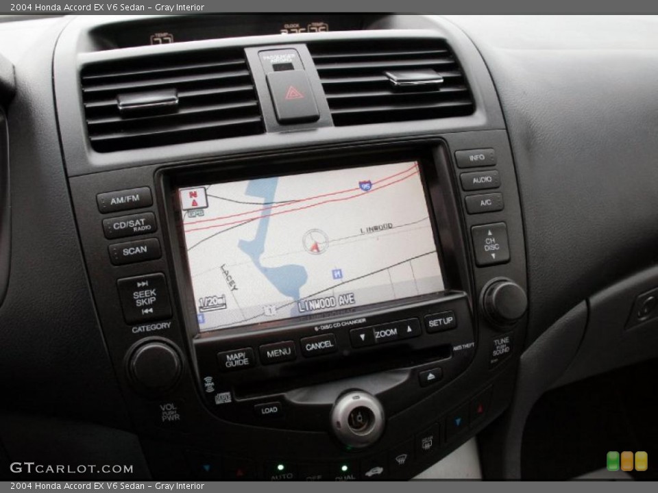 Gray Interior Navigation for the 2004 Honda Accord EX V6 Sedan #43317792