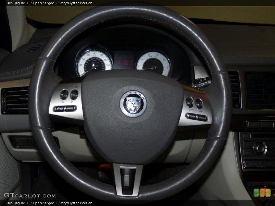 Ivory/Oyster Interior Steering Wheel for the 2009 Jaguar XF Supercharged #43320351