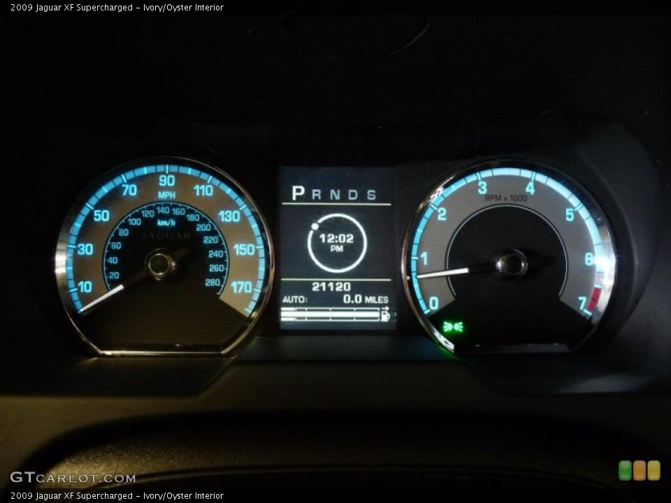 Ivory/Oyster Interior Gauges for the 2009 Jaguar XF Supercharged #43320395