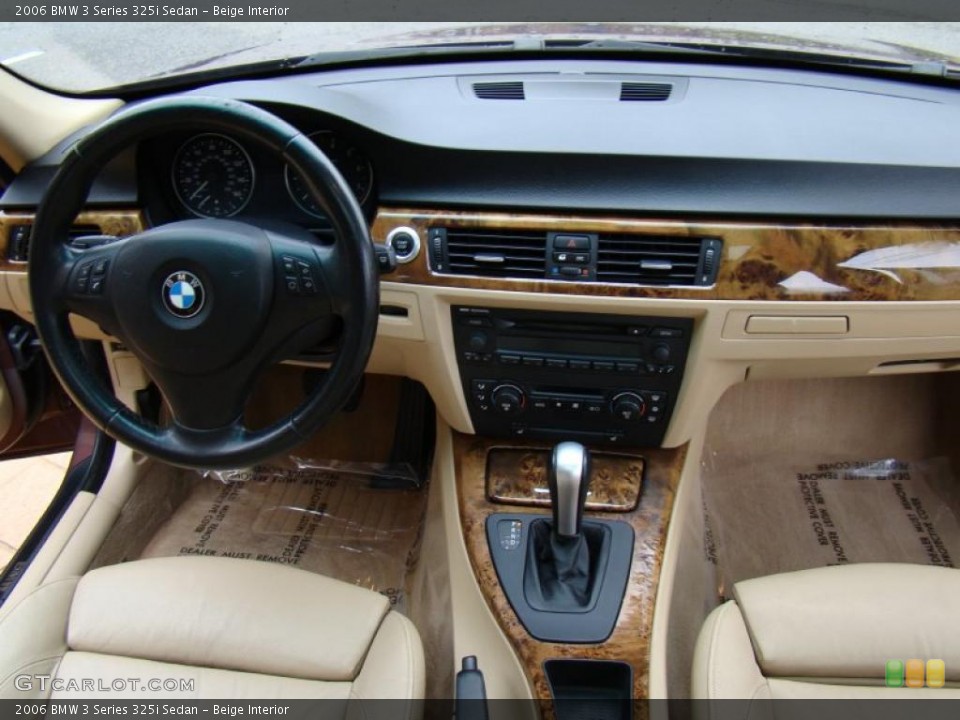 Beige Interior Dashboard for the 2006 BMW 3 Series 325i Sedan #43321935