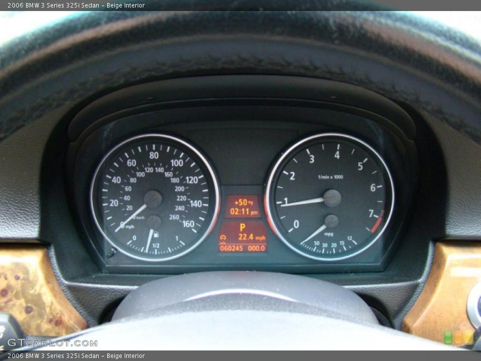 Beige Interior Gauges for the 2006 BMW 3 Series 325i Sedan #43322091