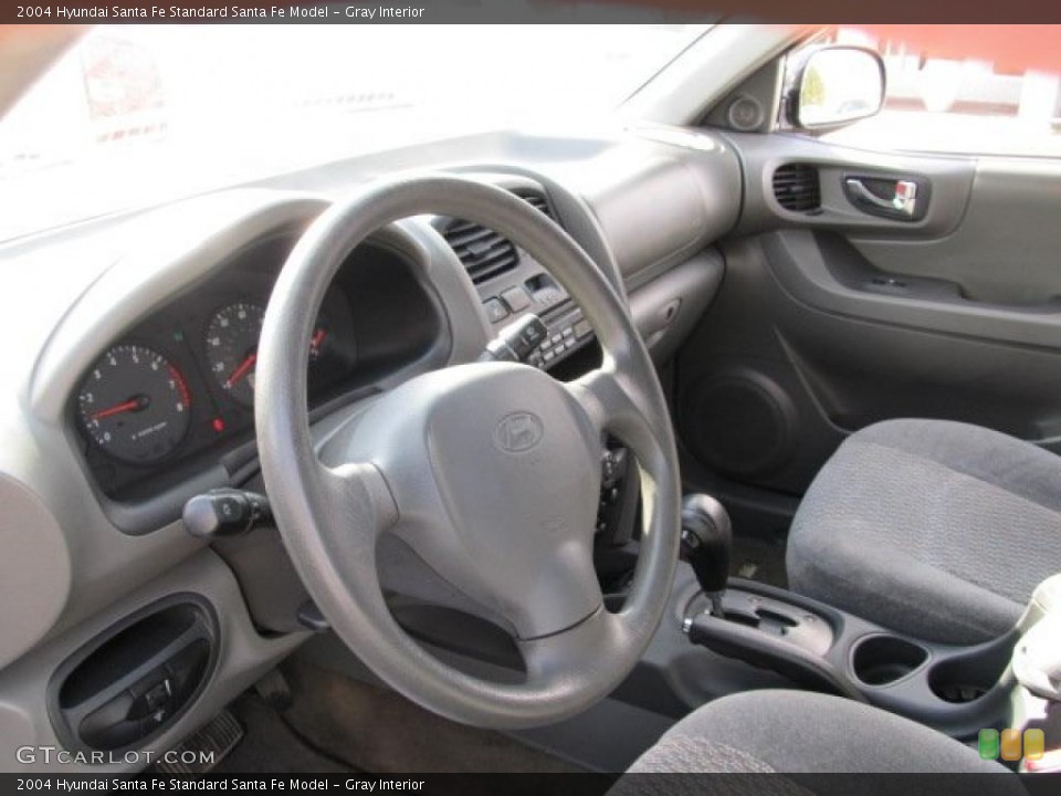 Gray Interior Photo for the 2004 Hyundai Santa Fe  #43322979