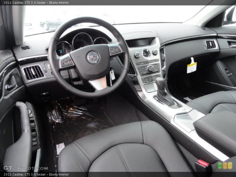 Ebony Interior Prime Interior for the 2011 Cadillac CTS 3.0 Sedan #43323471