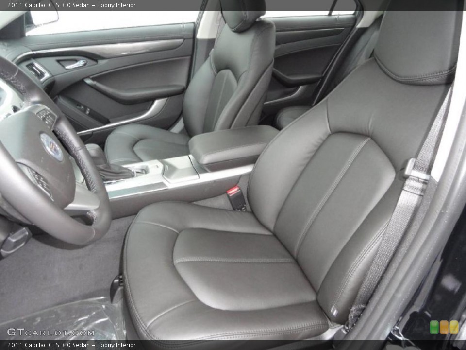 Ebony Interior Photo for the 2011 Cadillac CTS 3.0 Sedan #43323503