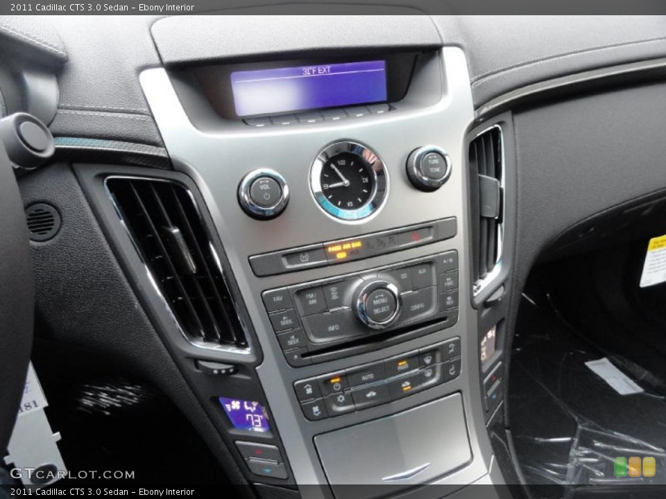 Ebony Interior Controls for the 2011 Cadillac CTS 3.0 Sedan #43323615