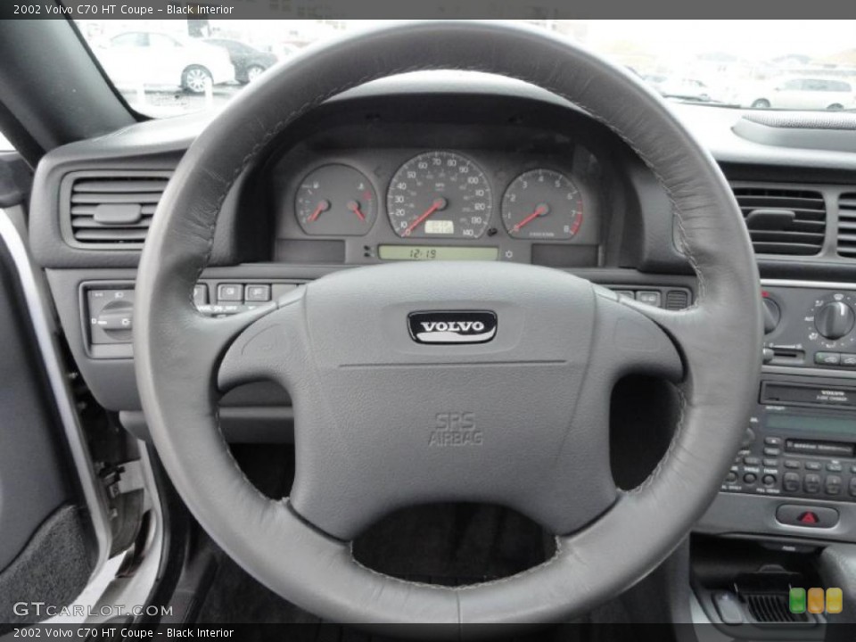 Black Interior Steering Wheel for the 2002 Volvo C70 HT Coupe #43323942