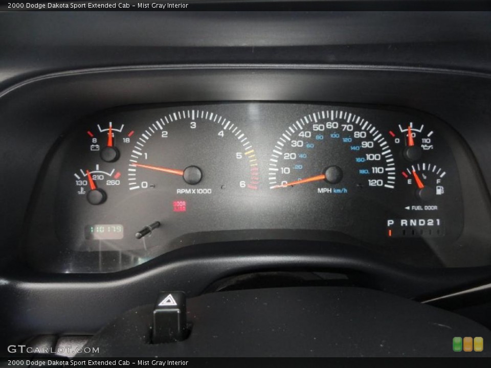 Mist Gray Interior Gauges for the 2000 Dodge Dakota Sport Extended Cab #43324331
