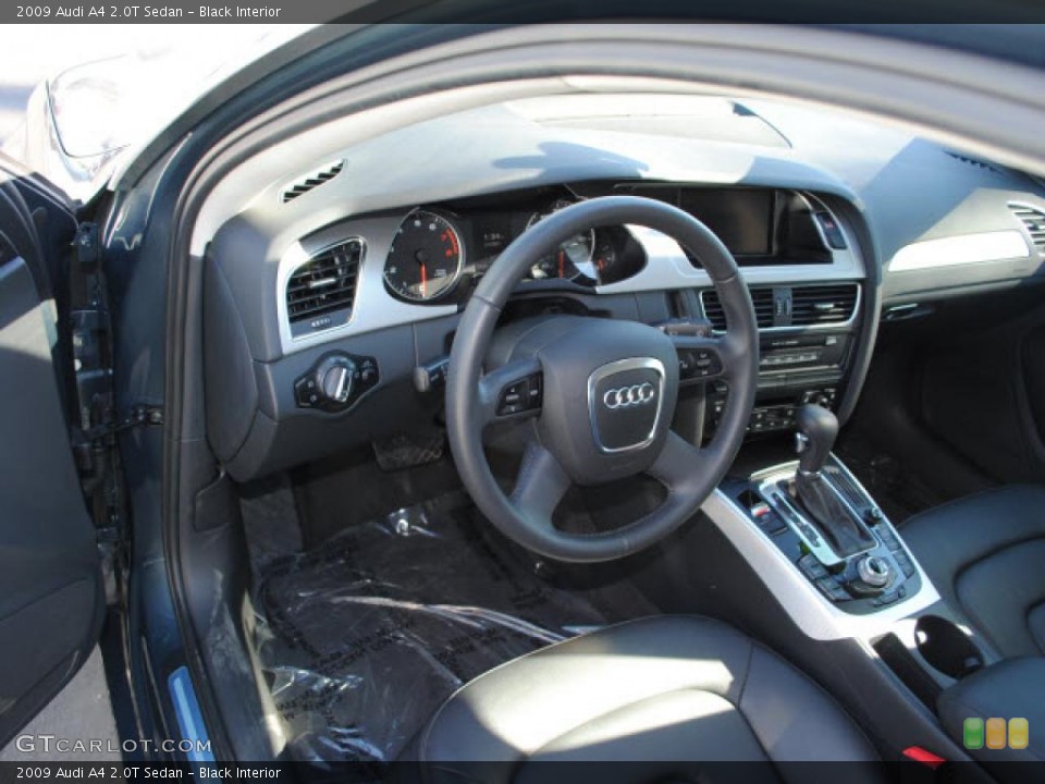 Black Interior Prime Interior for the 2009 Audi A4 2.0T Sedan #43325619
