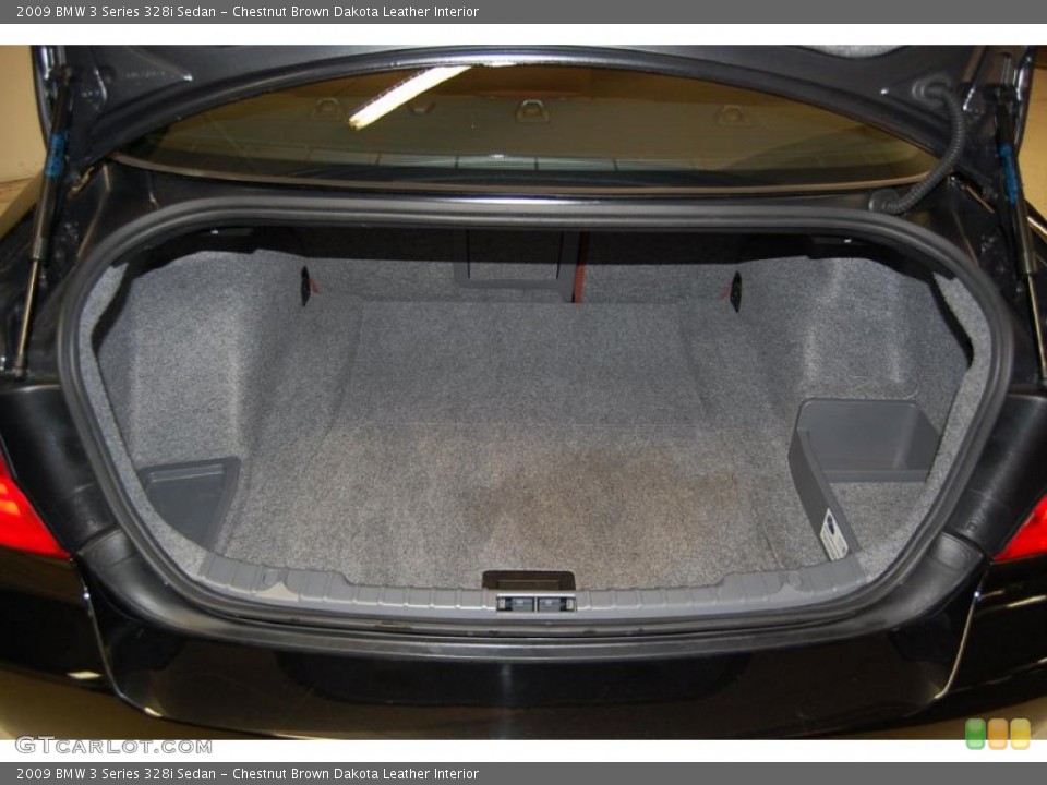 Chestnut Brown Dakota Leather Interior Trunk for the 2009 BMW 3 Series 328i Sedan #43326375