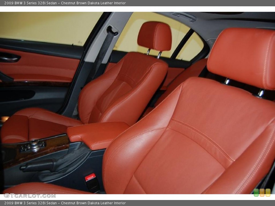 Chestnut Brown Dakota Leather Interior Photo for the 2009 BMW 3 Series 328i Sedan #43326547