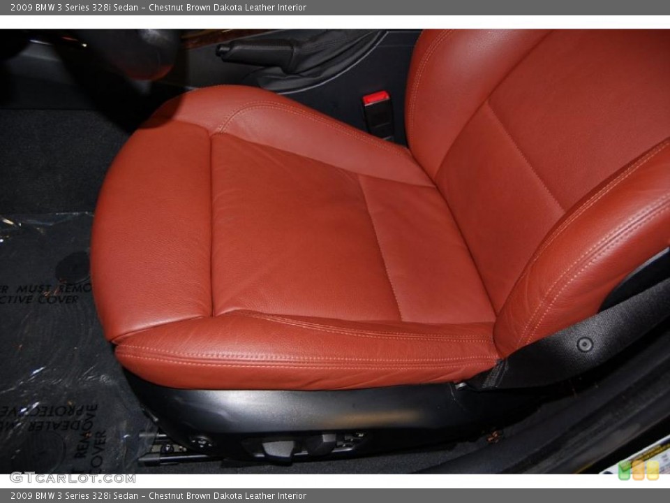 Chestnut Brown Dakota Leather Interior Photo for the 2009 BMW 3 Series 328i Sedan #43326571