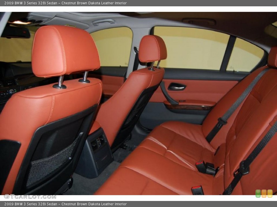 Chestnut Brown Dakota Leather Interior Photo for the 2009 BMW 3 Series 328i Sedan #43326611