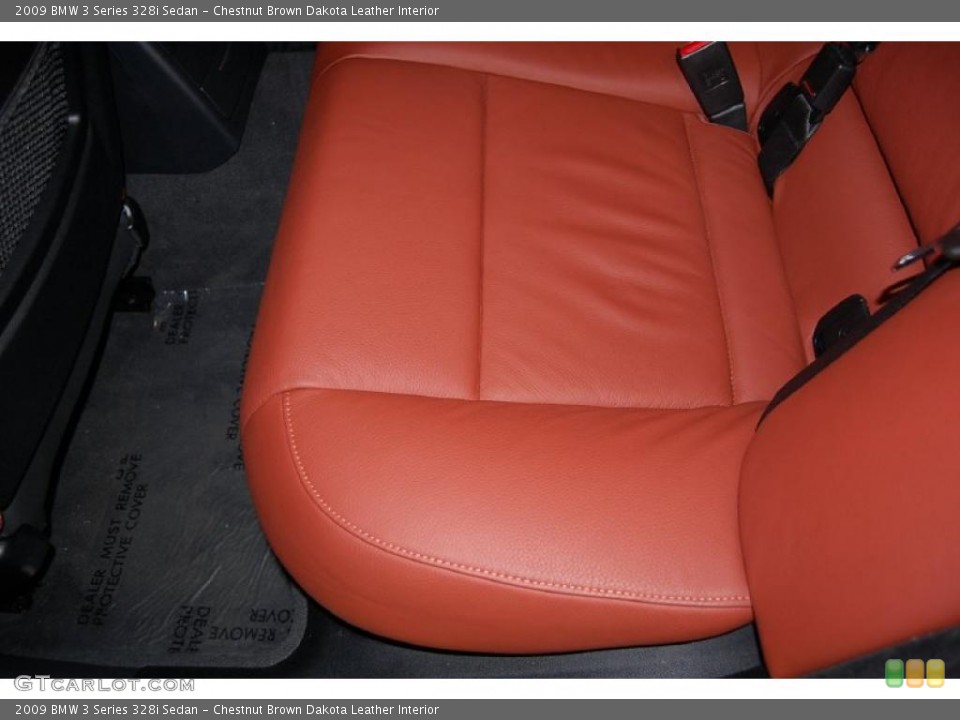 Chestnut Brown Dakota Leather Interior Photo for the 2009 BMW 3 Series 328i Sedan #43326659