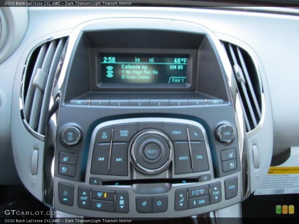 Dark Titanium/Light Titanium Interior Controls for the 2010 Buick LaCrosse CXL AWD #43329891