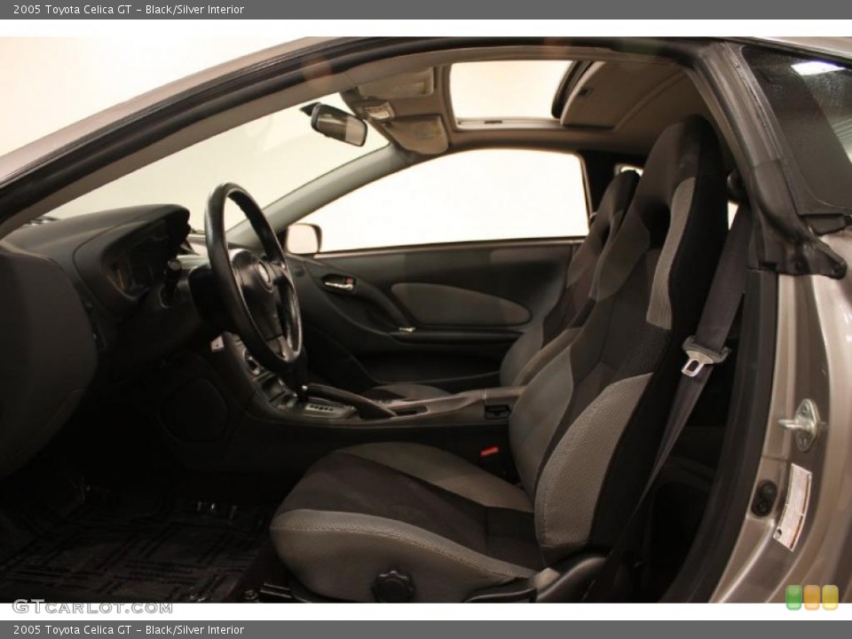 Black/Silver Interior Photo for the 2005 Toyota Celica GT #43330703