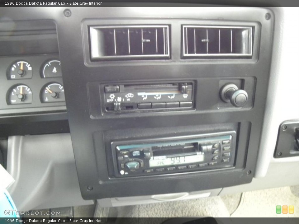 Slate Gray Interior Controls for the 1996 Dodge Dakota Regular Cab #43330907