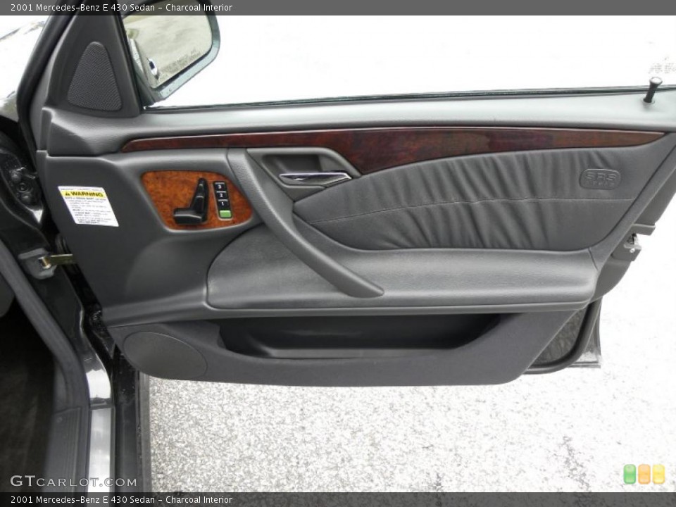 Charcoal Interior Door Panel for the 2001 Mercedes-Benz E 430 Sedan #43331419