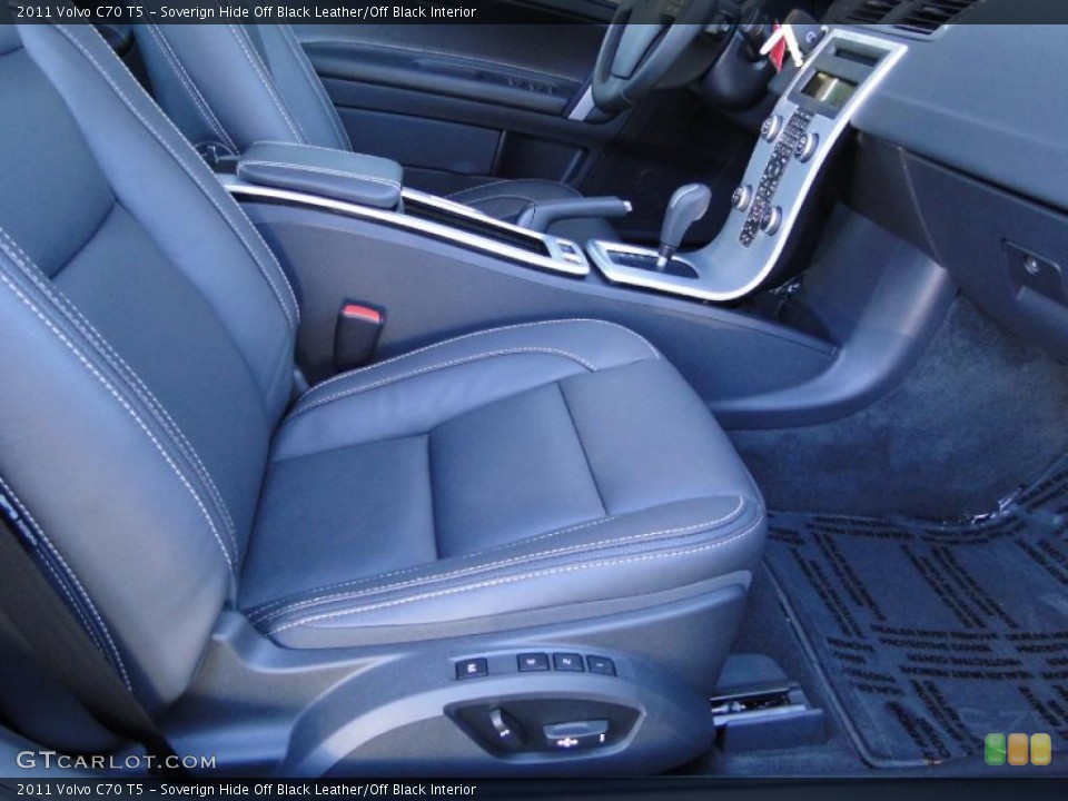 Soverign Hide Off Black Leather/Off Black Interior Photo for the 2011 Volvo C70 T5 #43333488