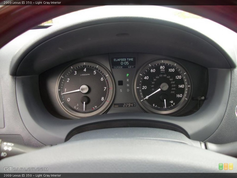 Light Gray Interior Gauges for the 2009 Lexus ES 350 #43337693