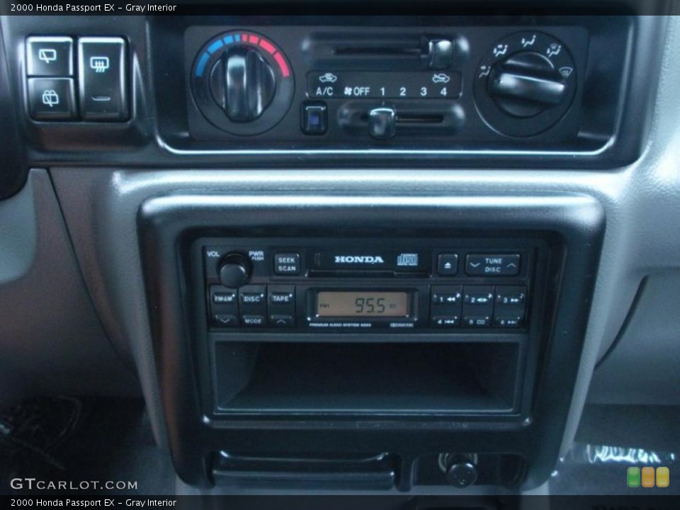 Gray Interior Controls for the 2000 Honda Passport EX #43341887