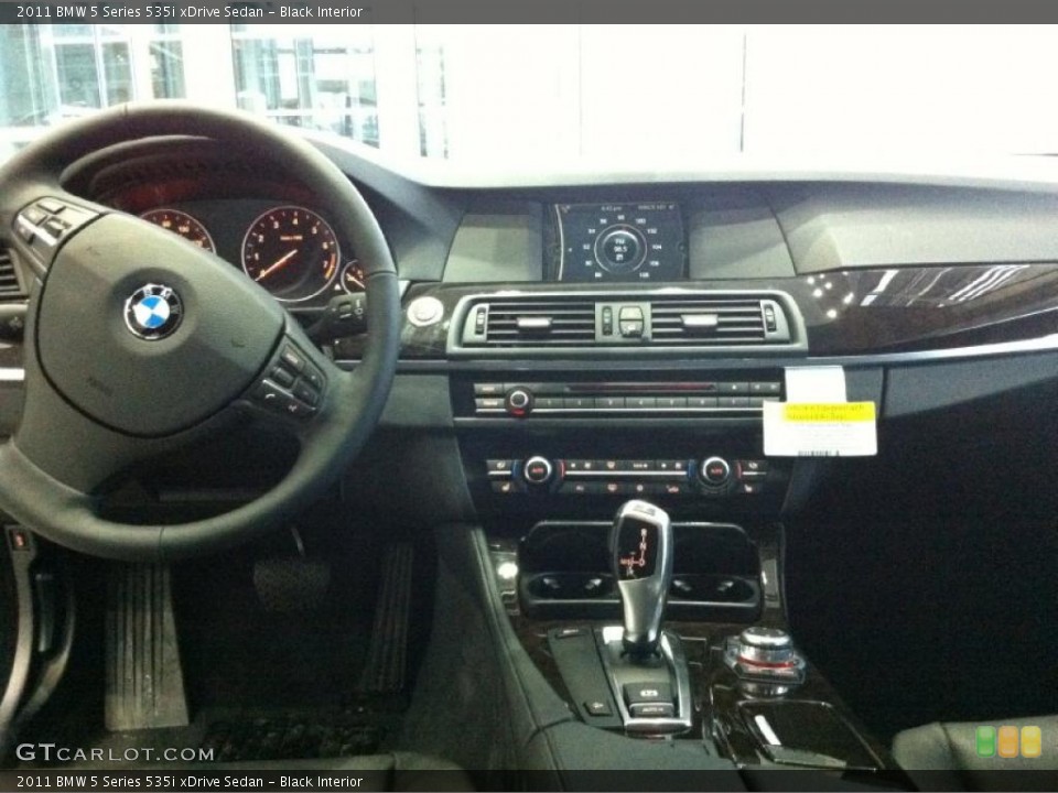 Black Interior Dashboard for the 2011 BMW 5 Series 535i xDrive Sedan #43341999
