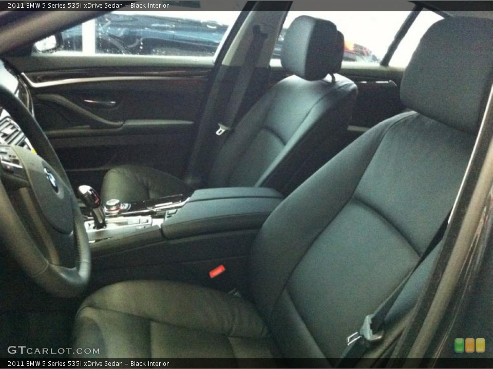 Black Interior Photo for the 2011 BMW 5 Series 535i xDrive Sedan #43342023