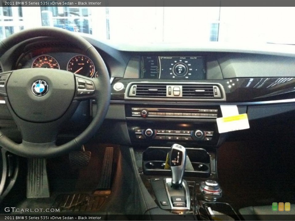 Black Interior Dashboard for the 2011 BMW 5 Series 535i xDrive Sedan #43342147