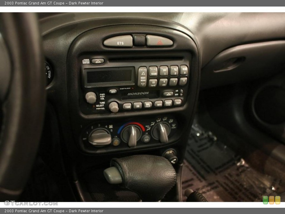 Dark Pewter Interior Controls for the 2003 Pontiac Grand Am GT Coupe #43343363