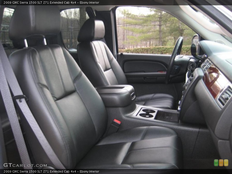 Ebony Interior Photo for the 2009 GMC Sierra 1500 SLT Z71 Extended Cab 4x4 #43344783