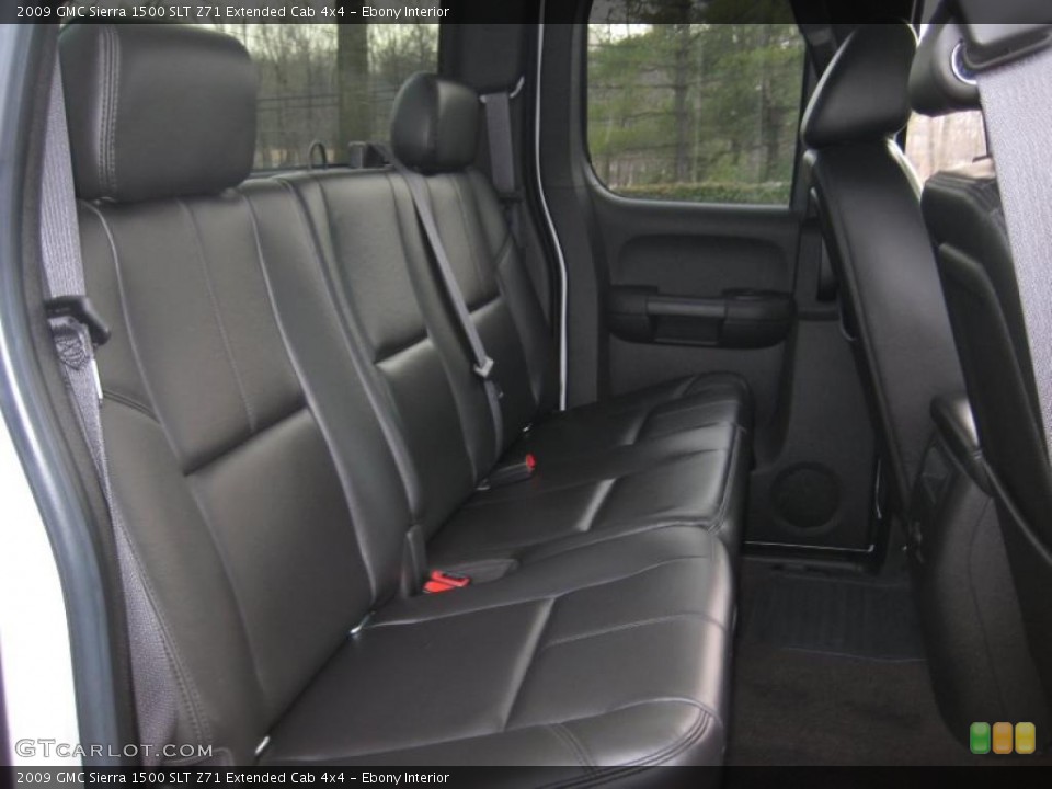 Ebony Interior Photo for the 2009 GMC Sierra 1500 SLT Z71 Extended Cab 4x4 #43344795