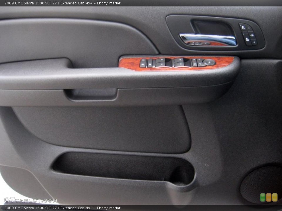 Ebony Interior Door Panel for the 2009 GMC Sierra 1500 SLT Z71 Extended Cab 4x4 #43344871
