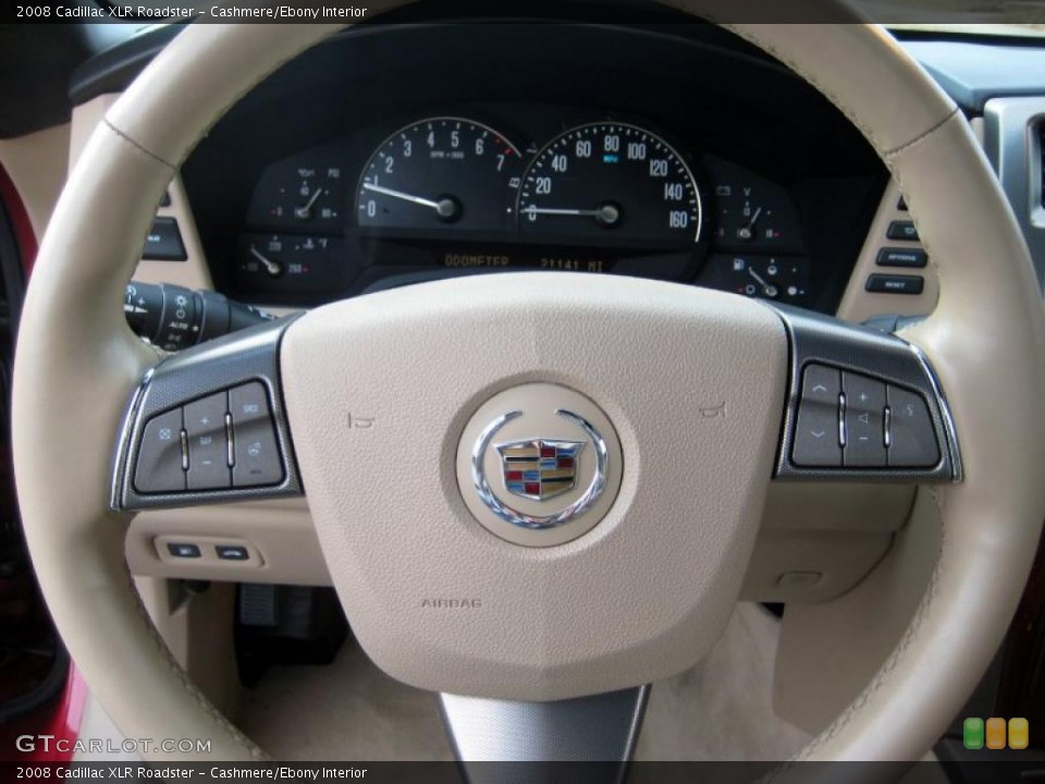 Cashmere/Ebony Interior Steering Wheel for the 2008 Cadillac XLR Roadster #43346395