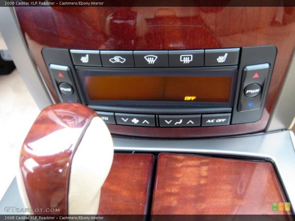 Cashmere/Ebony Interior Controls for the 2008 Cadillac XLR Roadster #43346435