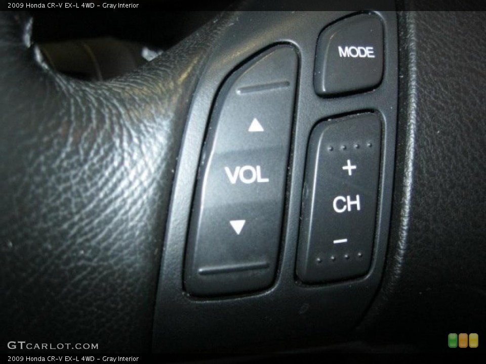 Gray Interior Controls for the 2009 Honda CR-V EX-L 4WD #43348407