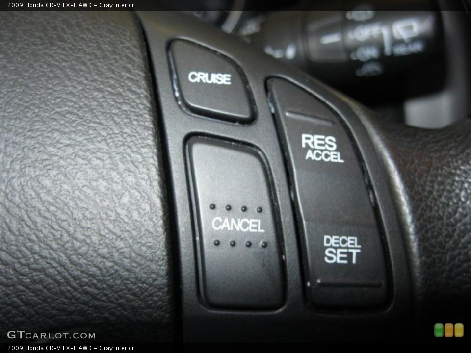 Gray Interior Controls for the 2009 Honda CR-V EX-L 4WD #43348419