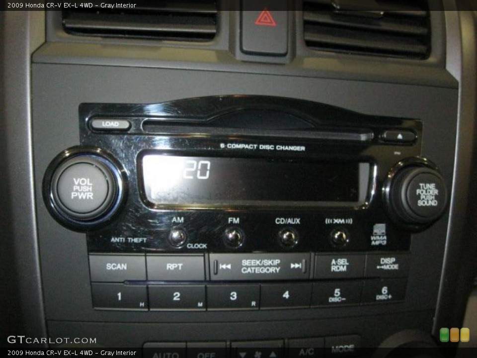 Gray Interior Controls for the 2009 Honda CR-V EX-L 4WD #43348463