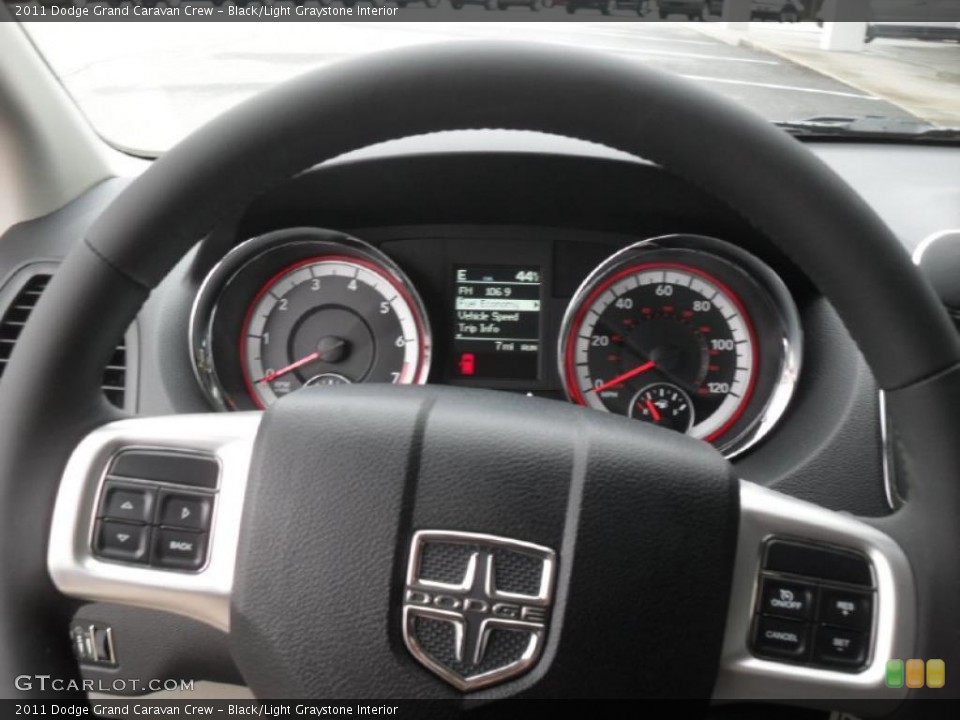 Black/Light Graystone Interior Controls for the 2011 Dodge Grand Caravan Crew #43354235