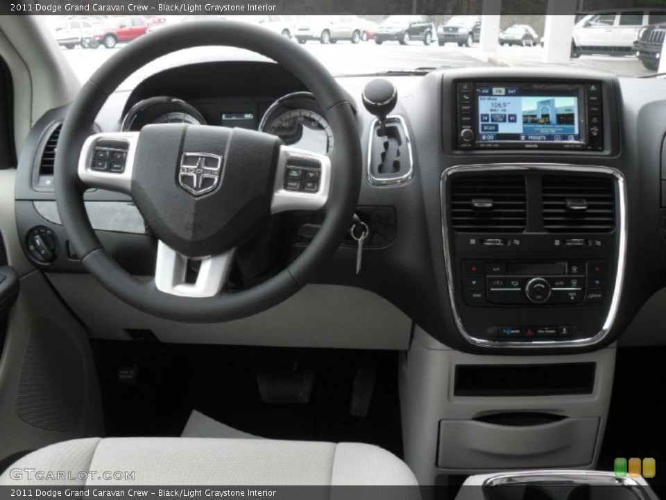 Black/Light Graystone Interior Dashboard for the 2011 Dodge Grand Caravan Crew #43354287